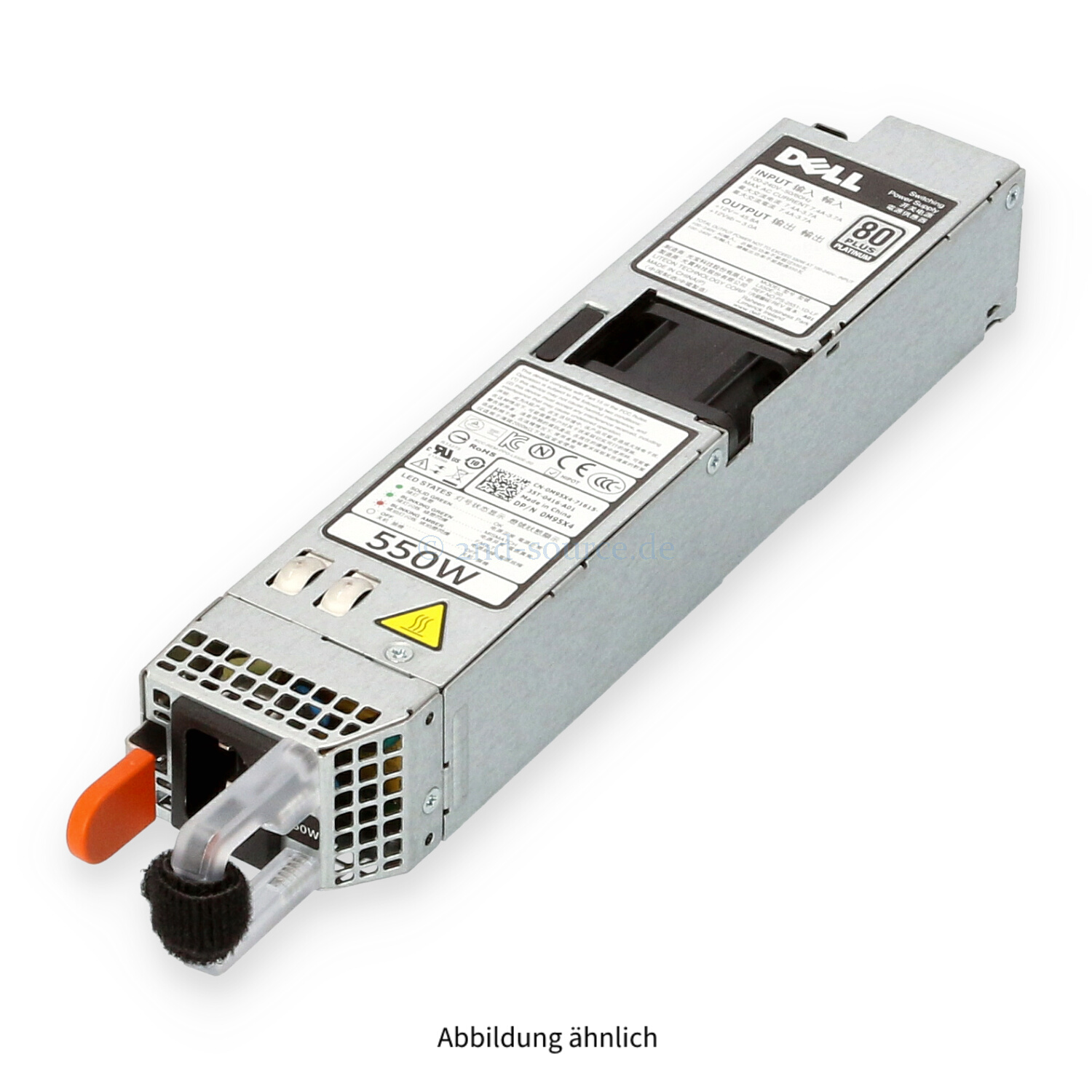 Dell 550W 80 Plus Platinum HotPlug Power Supply R320 R420 M95X4 0M95X4