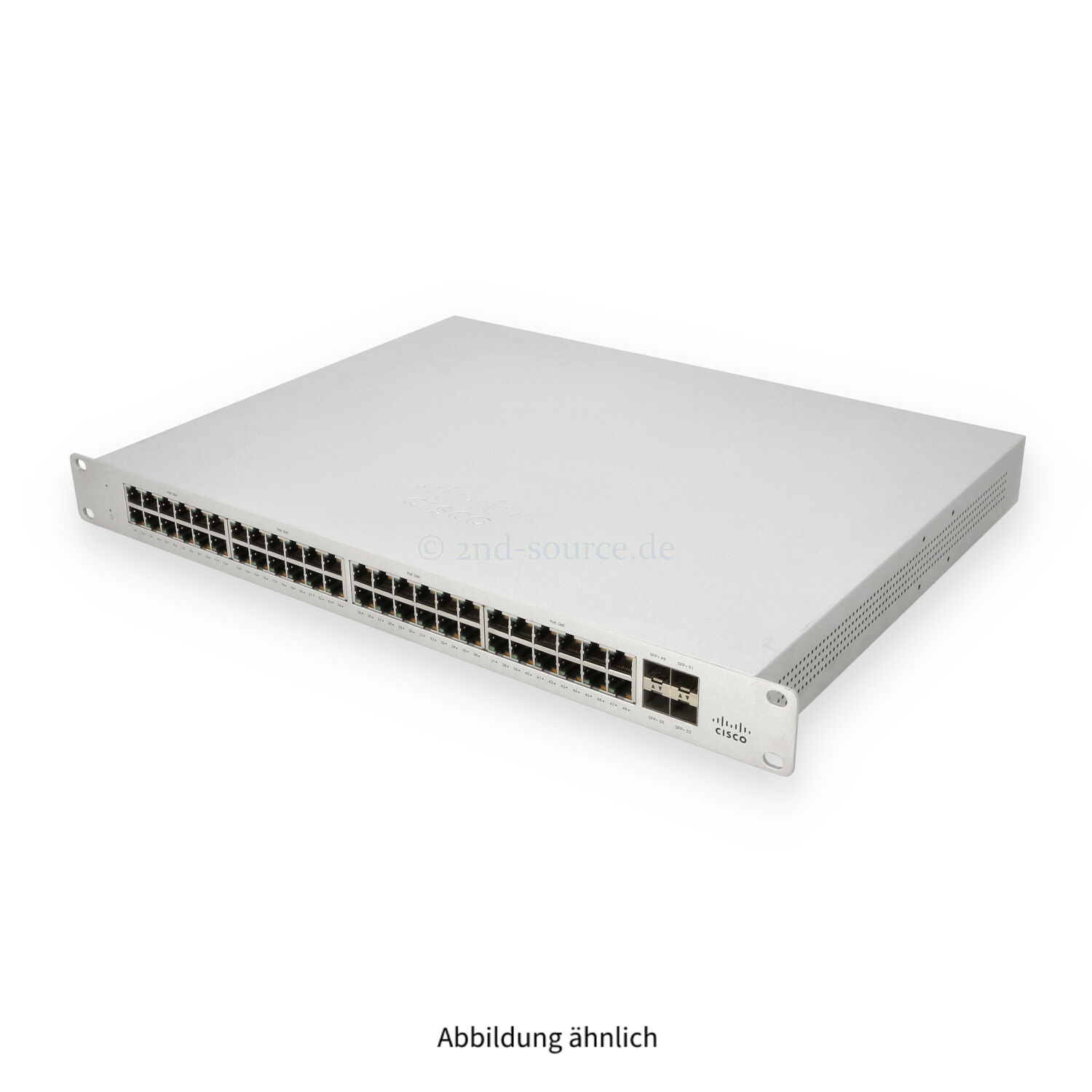 Cisco Meraki 48x RJ-45 1GbE PoE+ 4x SFP+ 10GbE Switch MS125-48FP
