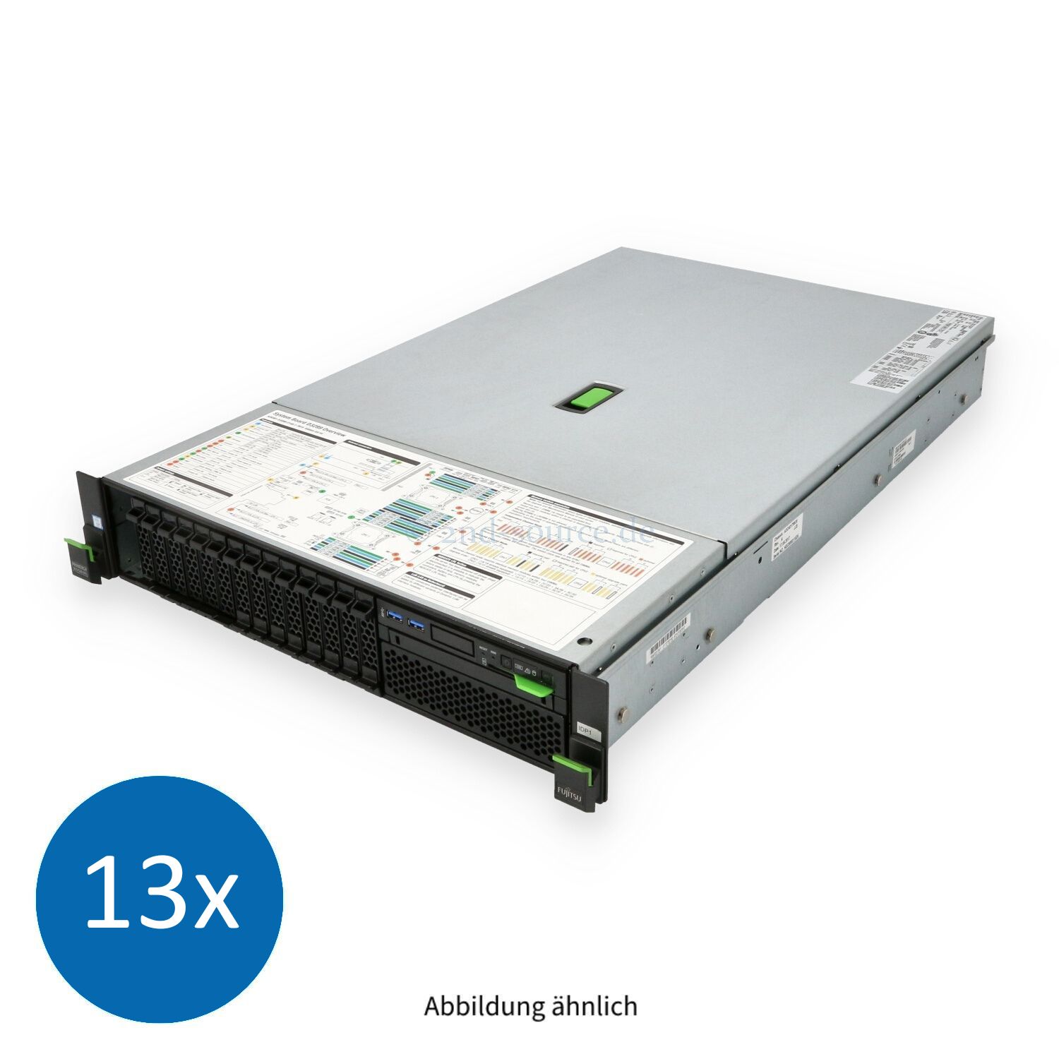 13x Fujitsu RX2540 M1 8x SFF 1P E5-2620 v3 2.40GHz 6C 0GB EP420i 2x PSU