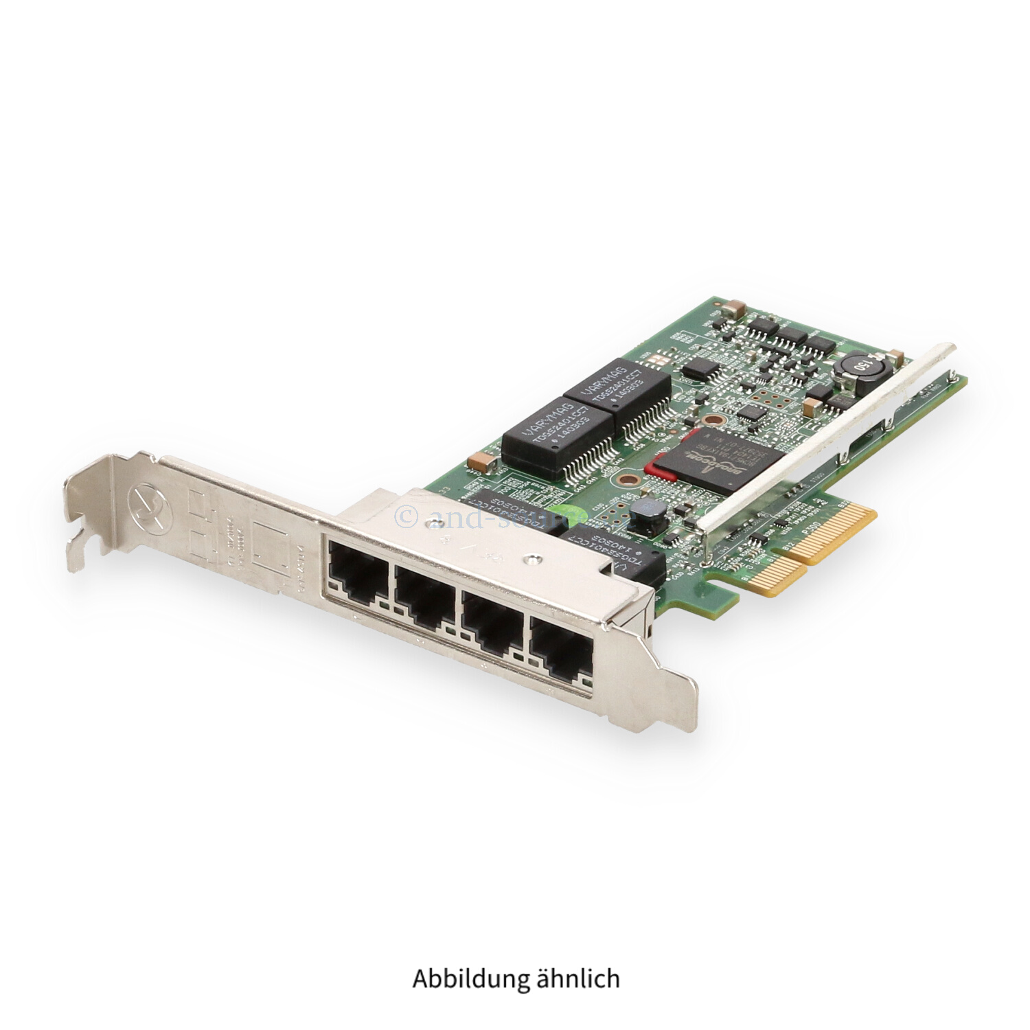 Dell Broadcom 5719 4x RJ-45 1GbE PCIe Server Ethernet Adapter High Profile KH08P 0KH08P