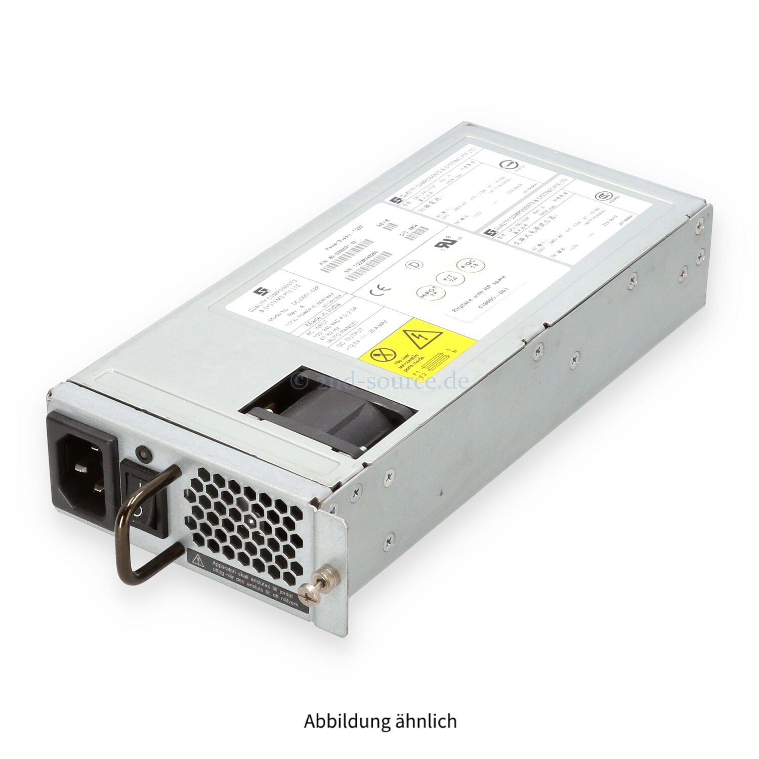 HPE Brocade 300W AC SAN Switch Power Supply 4/64 8/80 418665-001 60-0300031-02