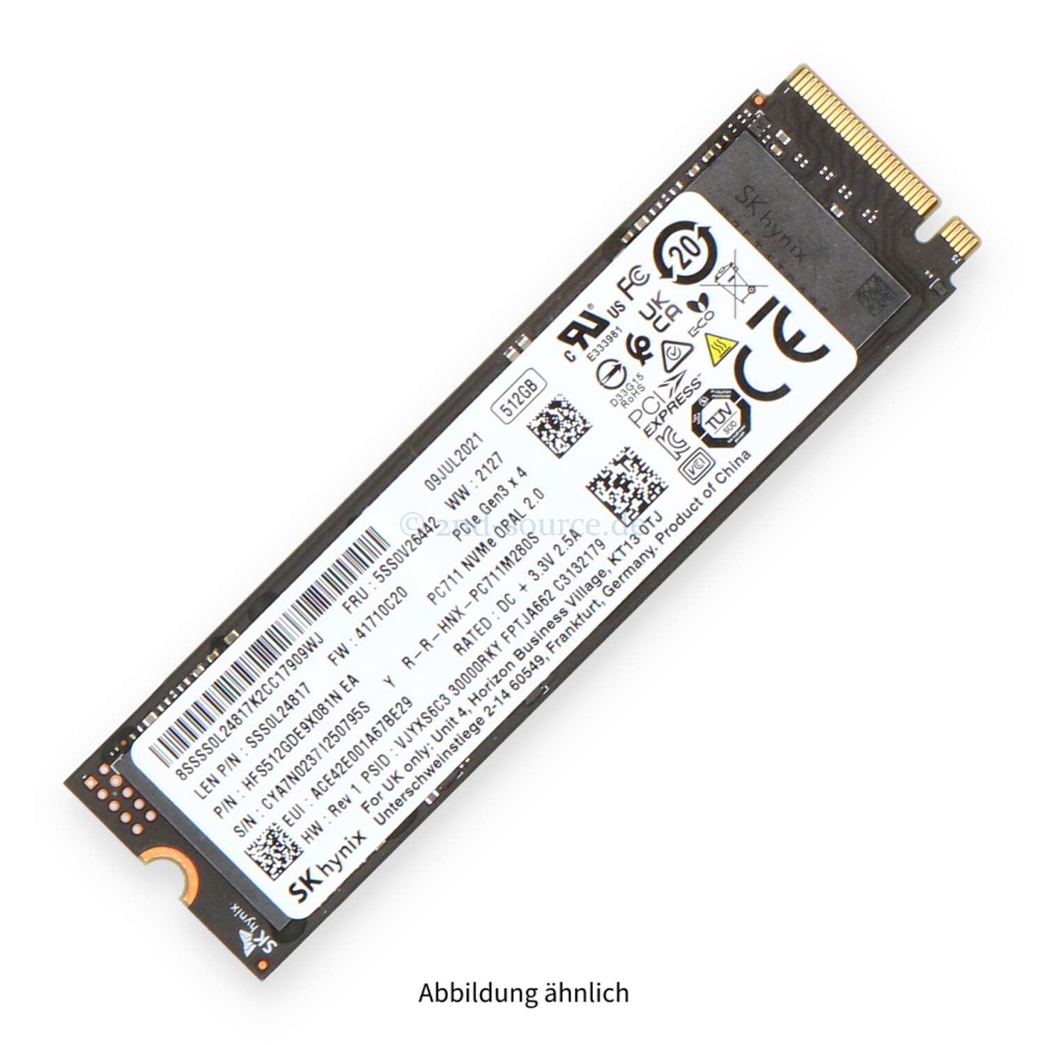 Lenovo 512GB NVMe PCIe 3.0 x4 M.2 SSD 5SS0V26442