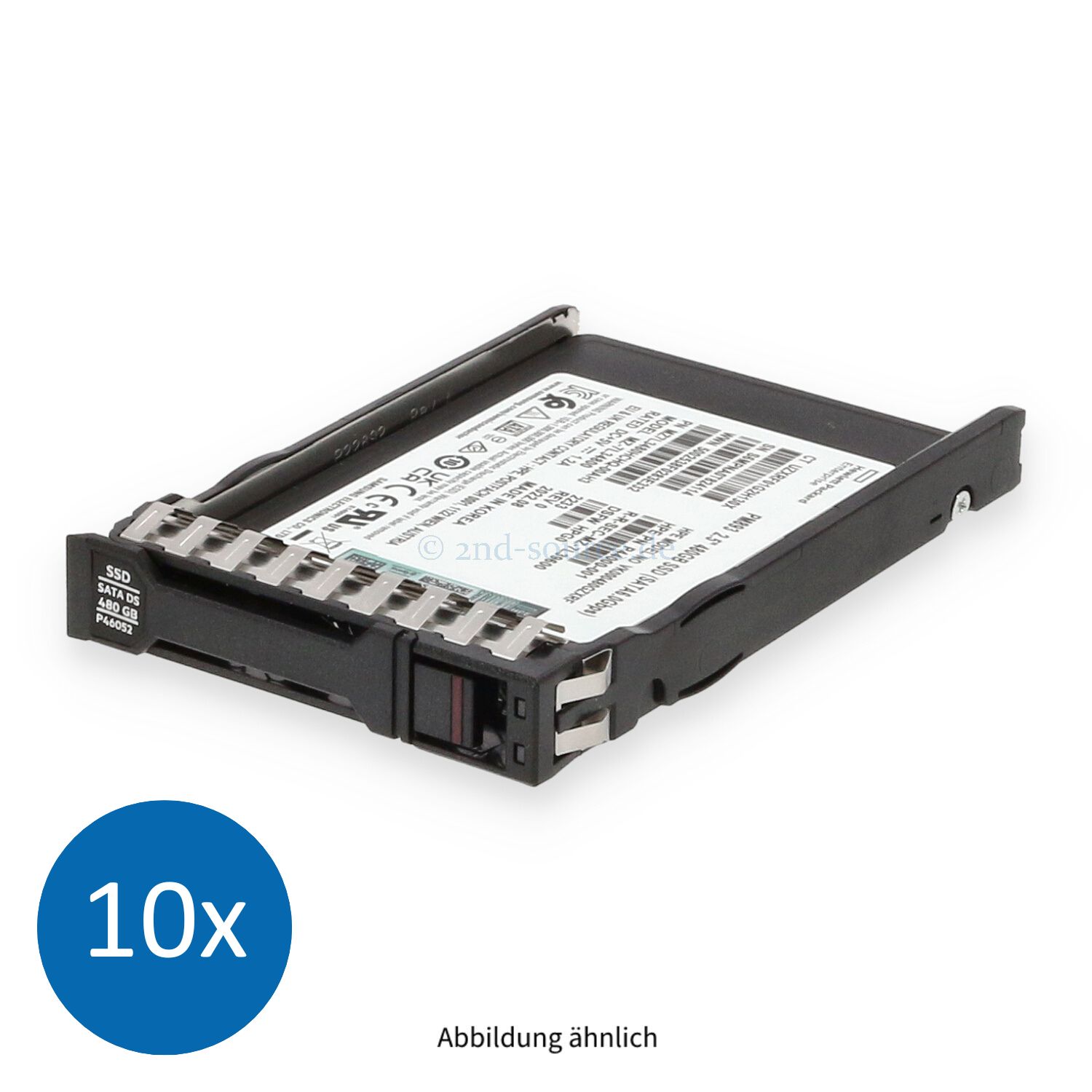 10x HPE 480GB SATA 6G Read Intensive SFF BC HotPlug SSD P44007-B21 P46052-001