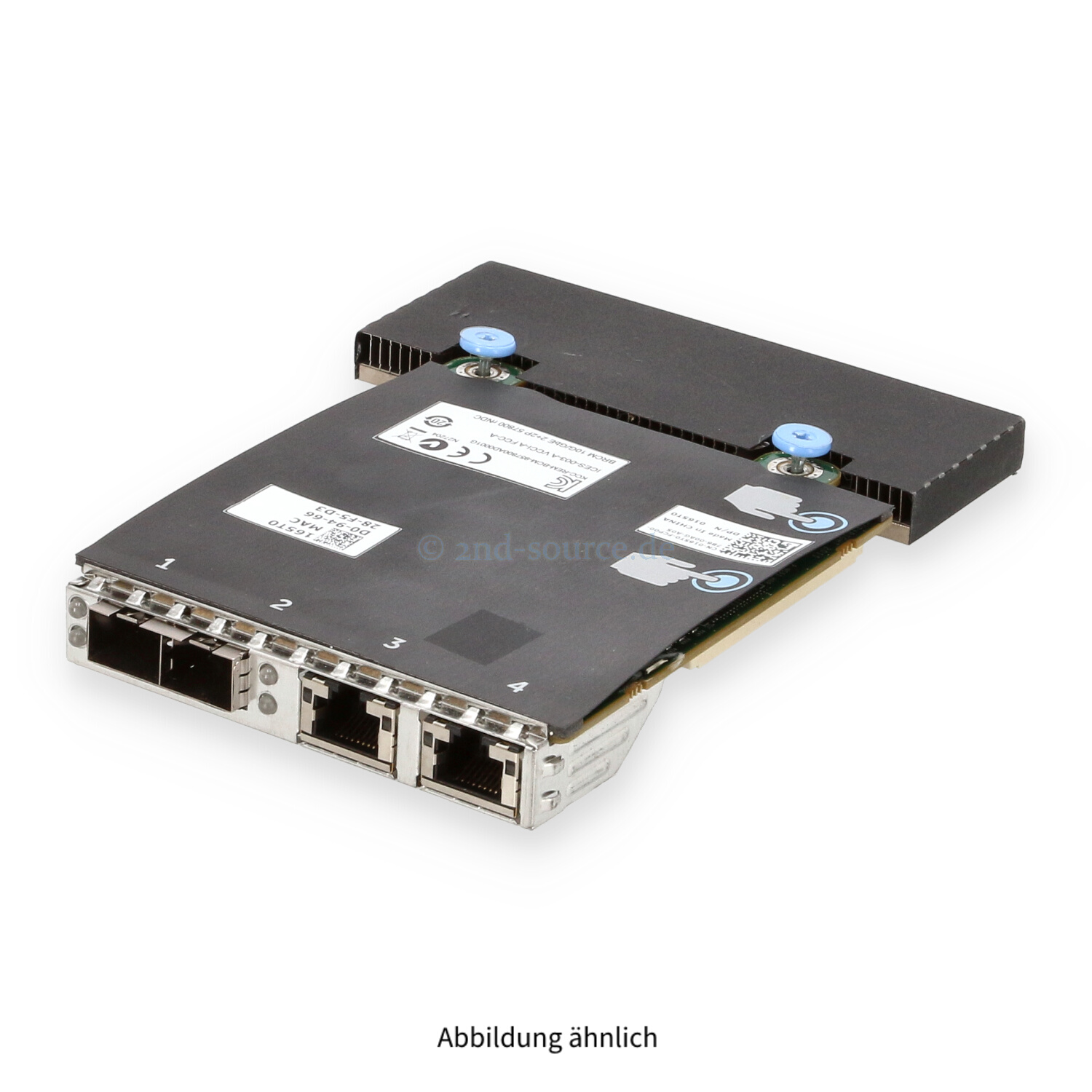 Dell Broadcom 57800S 2x RJ-45 1GbE 2x SFP+ 10GbE Network Daughter Card 165T0 0165T0