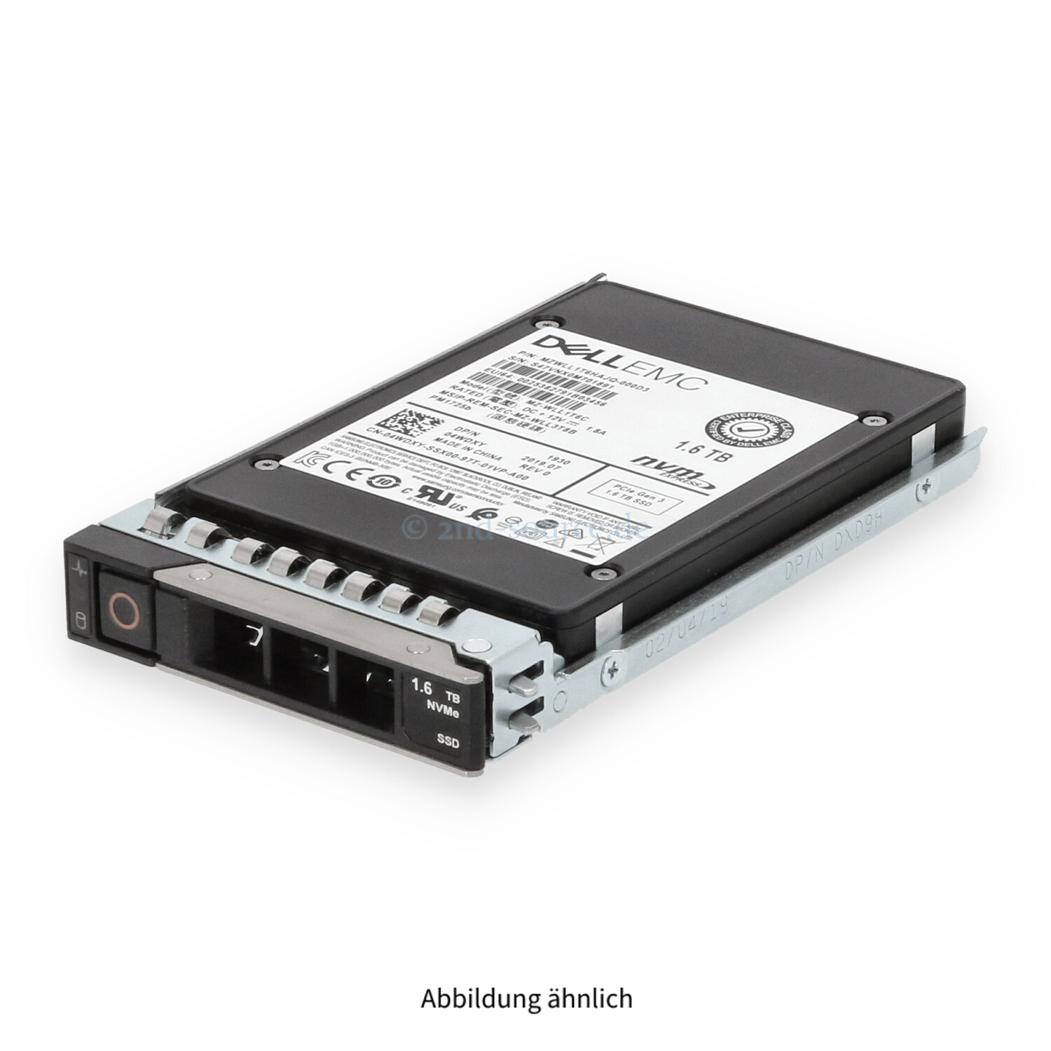 Dell 1.6TB NVMe 3.0 x4 HotPlug SSD 4WDXY 04WDXY