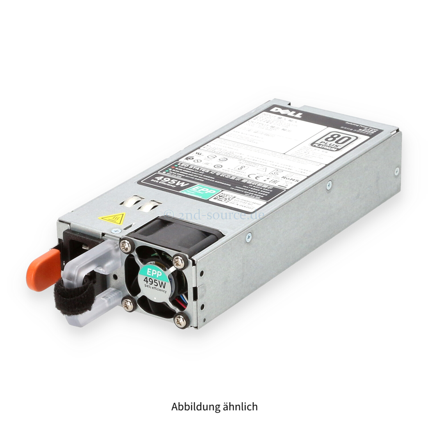 Dell 495W 80 Plus Platinum HotPlug Power Supply VKDD2 0VKDD2