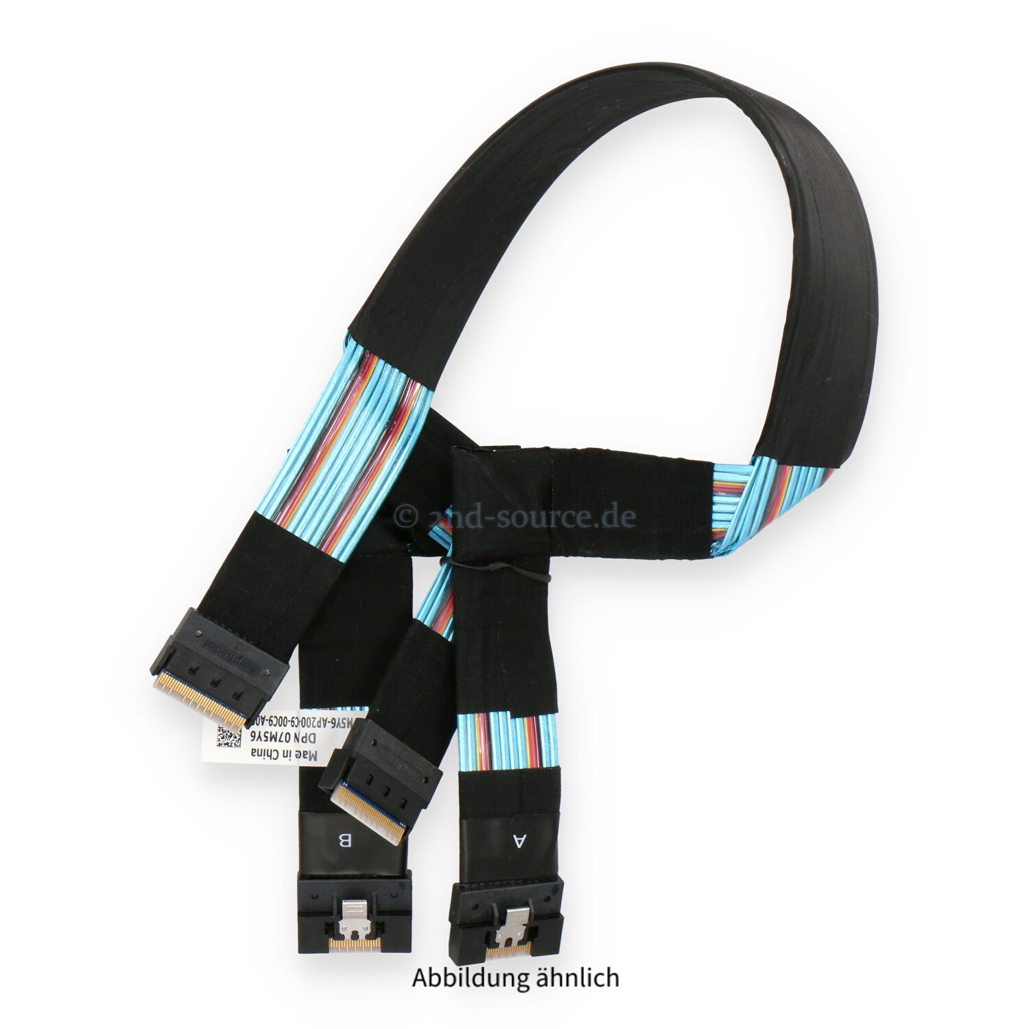 Dell 0.43m 2x SAS SFF-8654 to 2x SAS SFF-8654 24x SFF Backplane NVMe Cable R740xd 7M5Y6 07M5Y6