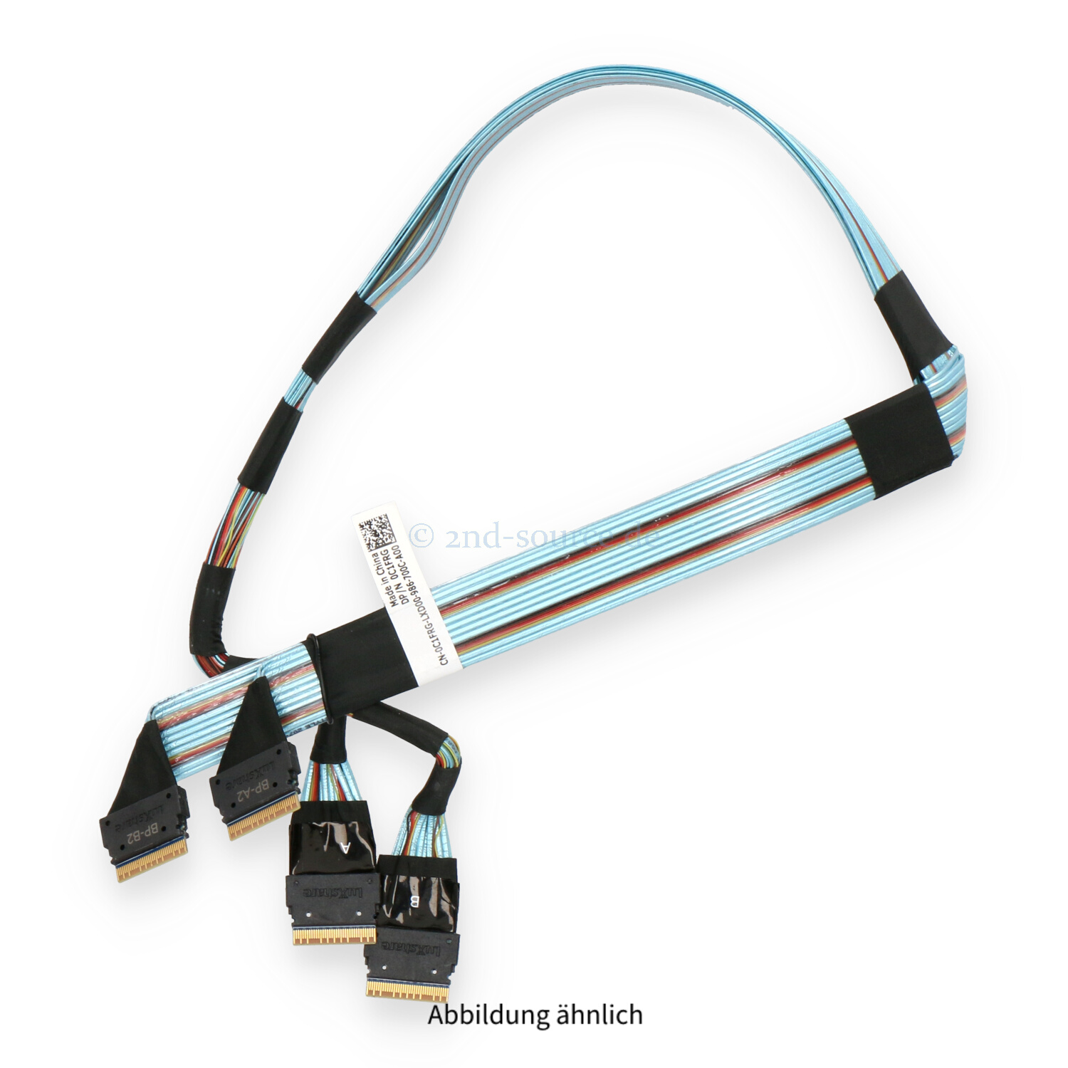 Dell 0.43m 2x SAS SFF-8654 to 2x SAS SFF-8654 24x SFF Backplane NVMe Cable R740xd C1FRG 0C1FRG