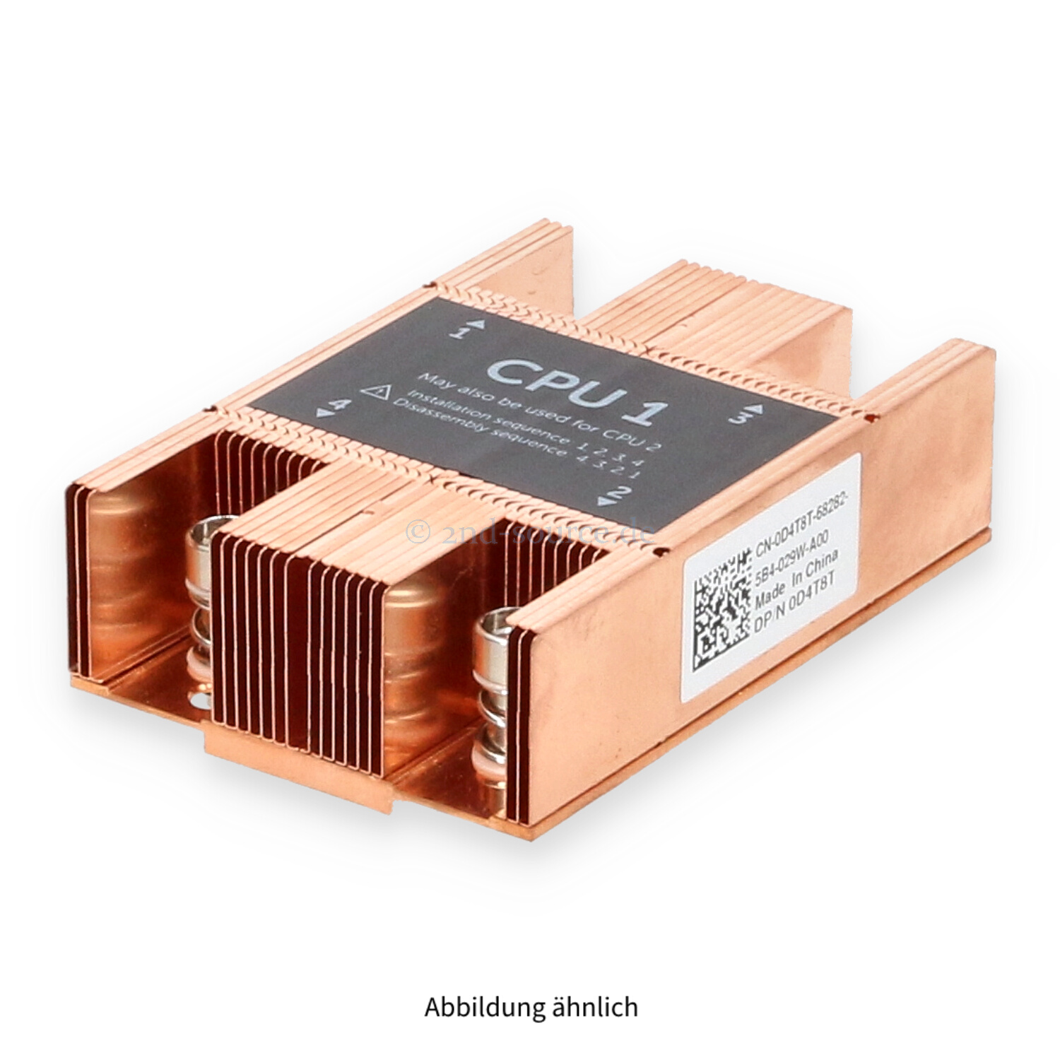 Dell Standard Heatsink CPU 1 68mm PowerEdge M630 D4T8T 0D4T8T