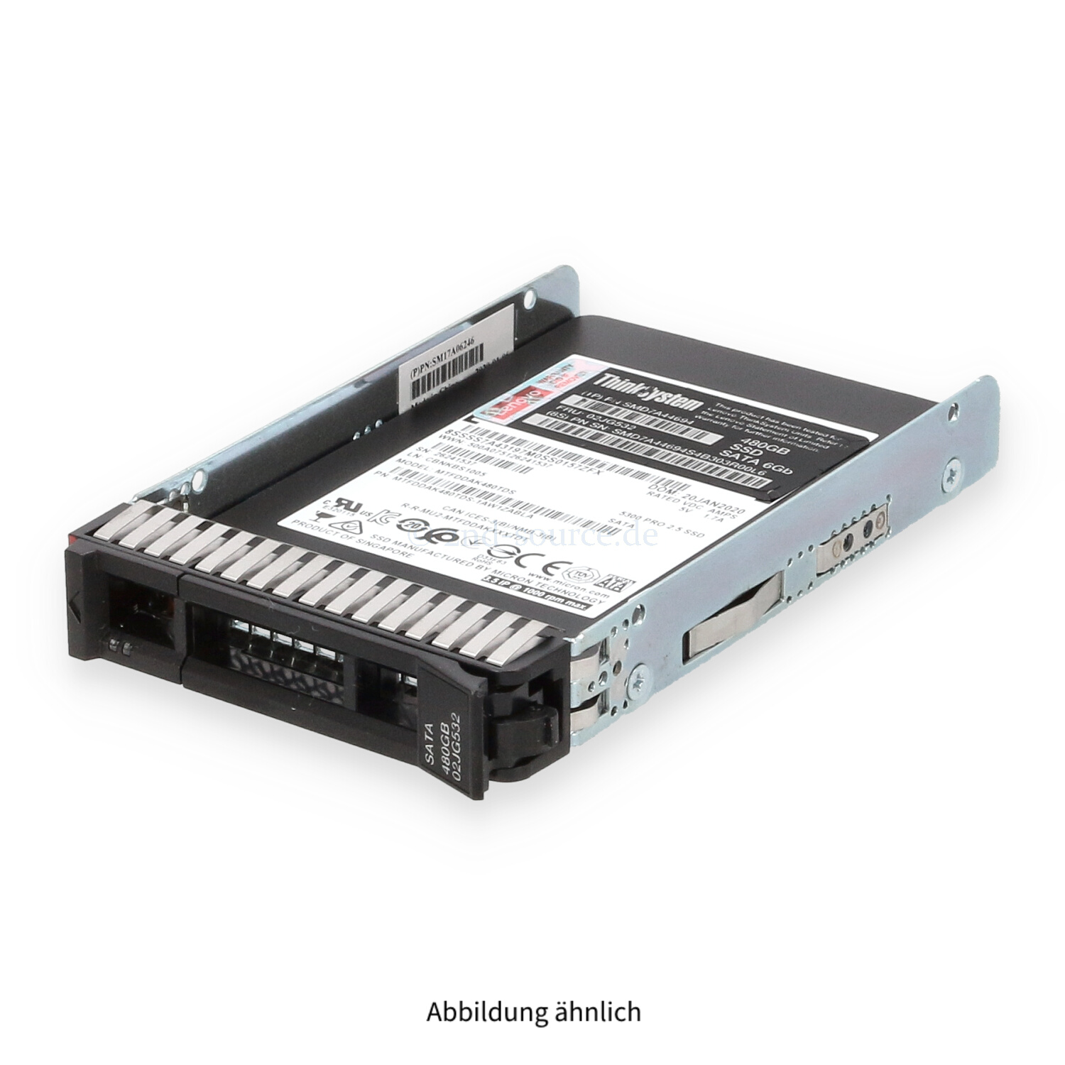 Lenovo 480GB SATA 6G SFF HotPlug SSD SMD7A44694 02JG532