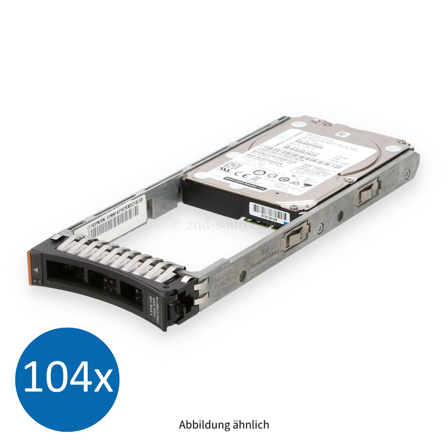 104x IBM 1.8TB 10k SAS 12G SFF HotPlug HDD V5000 v2 01NN116 01NN142 01NN144